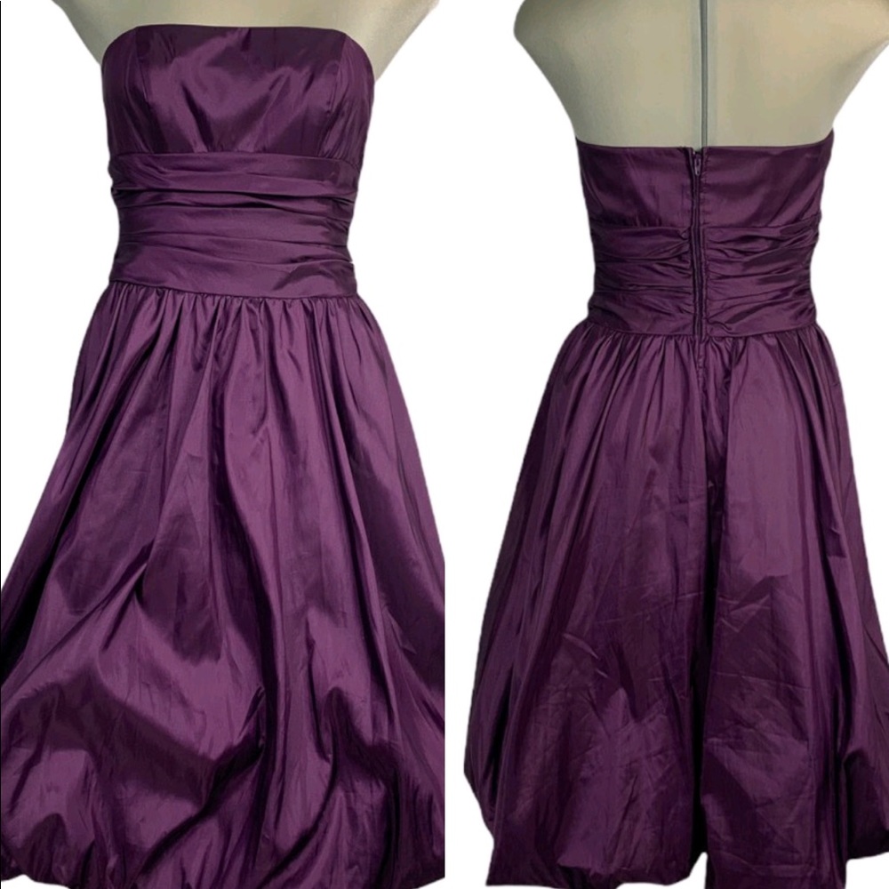 David’s Bridal Luxury Designer Purple Strapless Dress Size 4